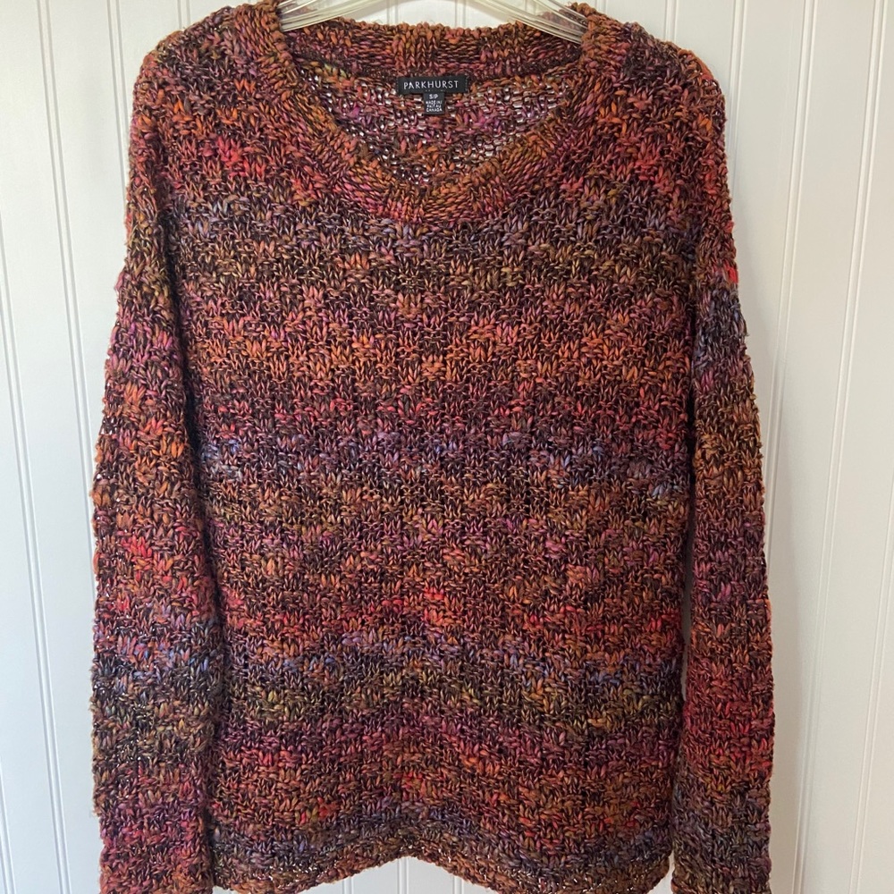 Loose-knit Sweater in Sunset Shades